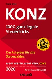 Steuersoftware Test - Konz 1000 ganz legale Steuertricks 2026