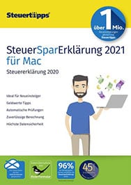 Steuerprogramme Vergleich:  SteuerSparErklärung Mac 2021