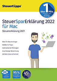 Steuerprogramme Vergleich:  SteuerSparErklärung Mac 2022