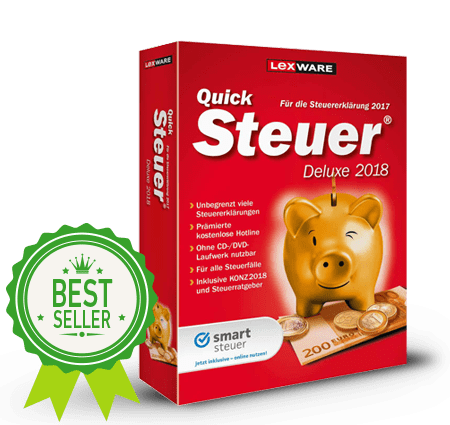 Lexware QuickSteuer 2018 Deluxe Steuersoftware Vergleich