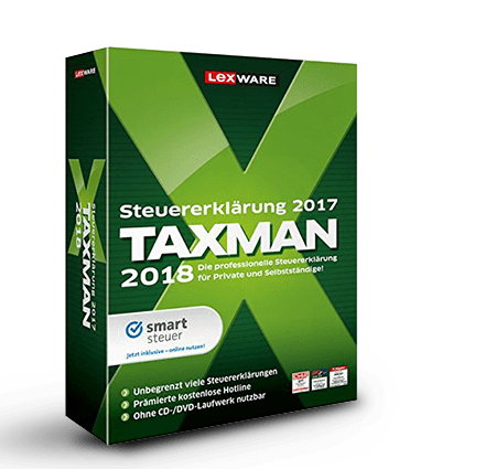 Lexware Taxman 2018 Steuersoftware Vergleich
